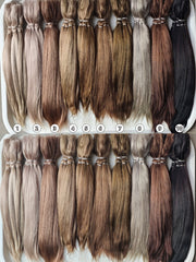 Natural Hand-dyed Mohair for Doll Wig, Mohair Strands Mohair Locks, Straight