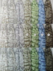 Natural Hand-dyed Mohair for Doll Wig, Mohair Strands Mohair Locks, Curl