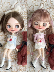 Off-Shoulder Bubble Skirt Blythe Set | ToastDoll