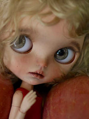 OOAK Custom Blythe Doll For Commission, Apple Girl