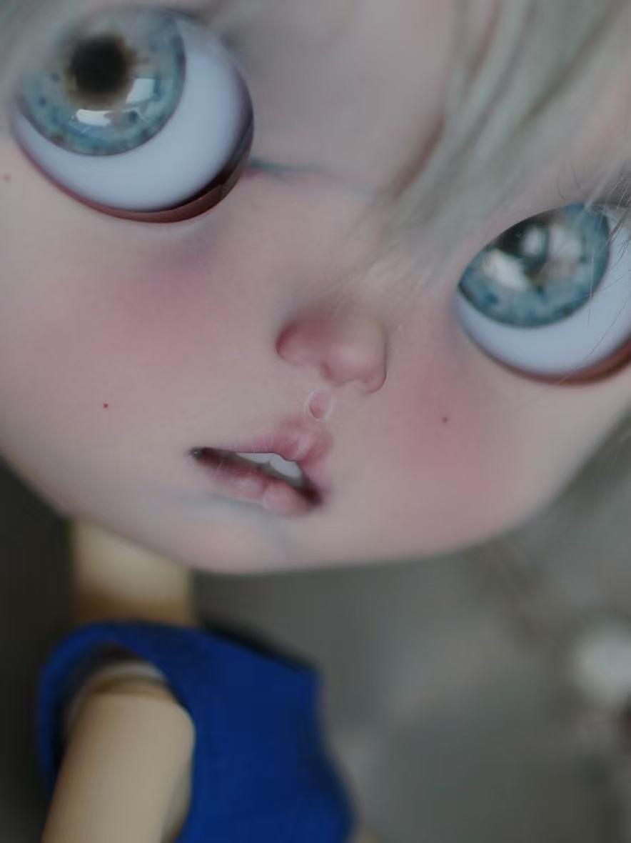 OOAK Custom Blythe Doll For Commission, Blue Soda