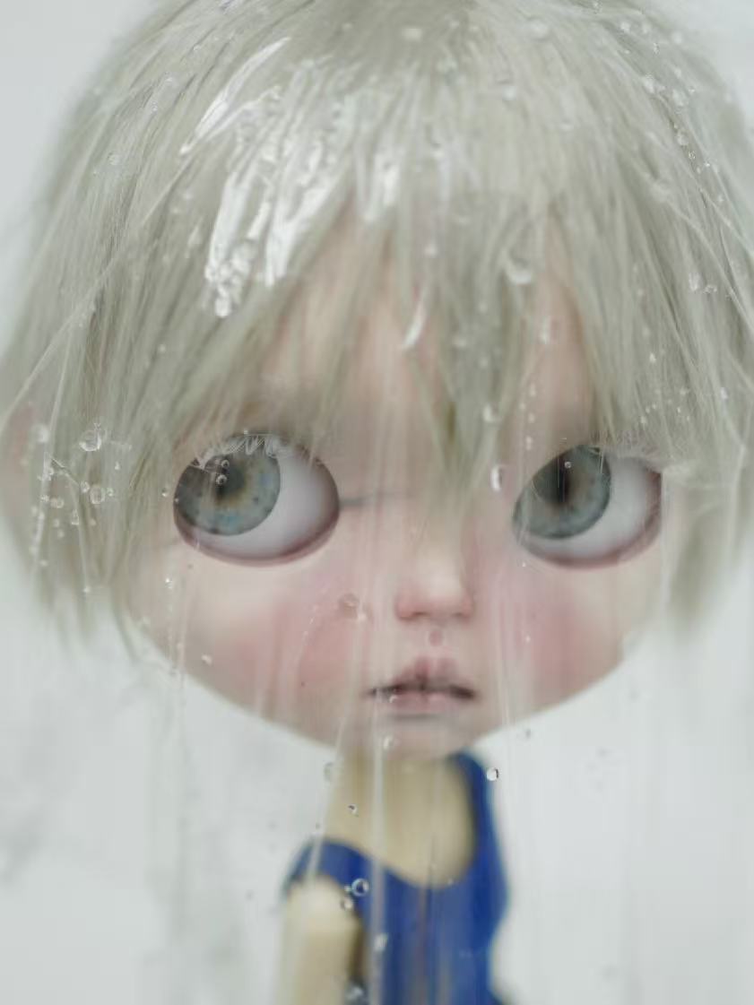 OOAK Custom Blythe Doll For Commission, Blue Soda