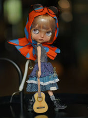 OOAK Custom Blythe Doll For Commission, Edgy Rock-Chic Girl