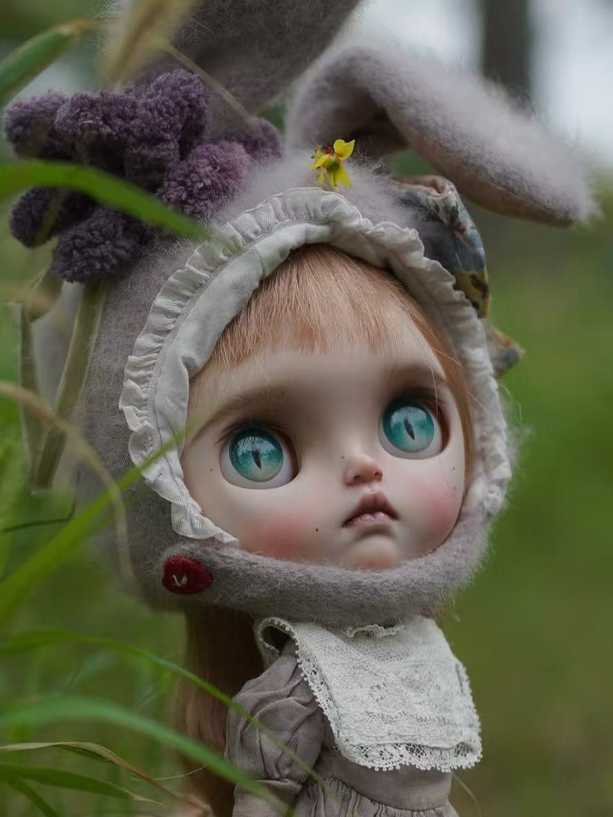 OOAK Custom Blythe Doll For Commission, Bunny Baby