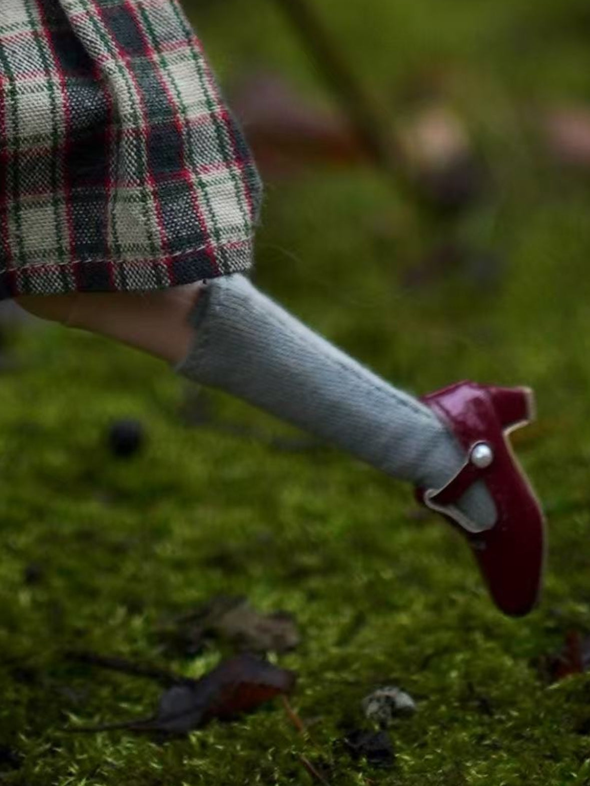 OOAK Custom Blythe Doll For Commission, Vintage Plaid