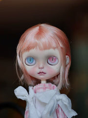 OOAK Custom Blythe Doll For Commission,Pink Wig Girl
