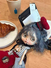 OOAK Custom Blythe Doll For Commission,Blue Wig Girl