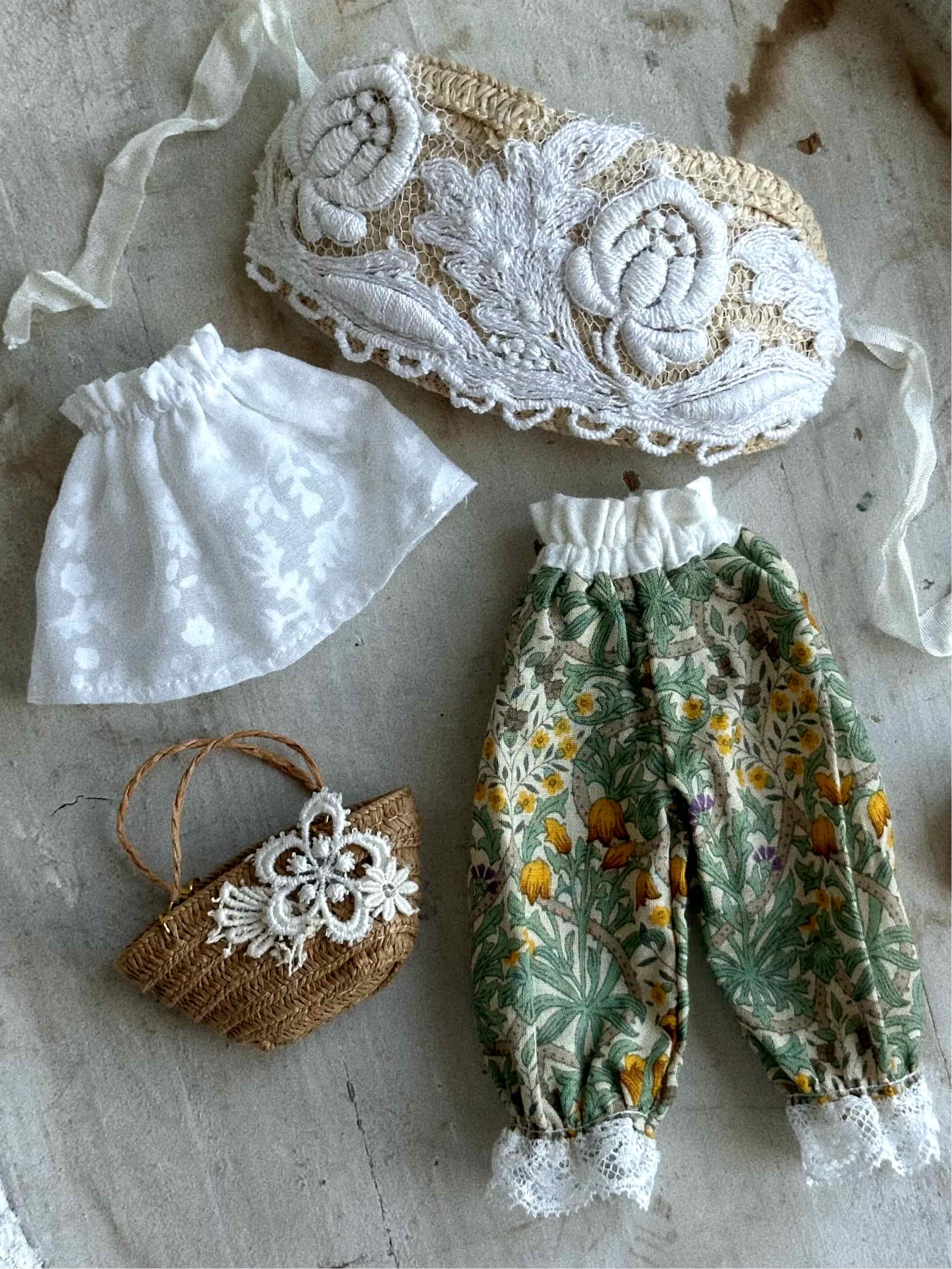 Green Meadow Blythe 1/6 BJD Outfit - Handmade Doll Clothes - ToastDoll