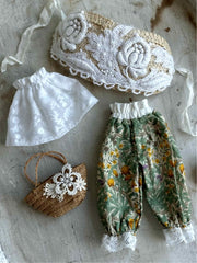 Green Meadow Blythe 1/6 BJD Outfit - Handmade Doll Clothes - ToastDoll