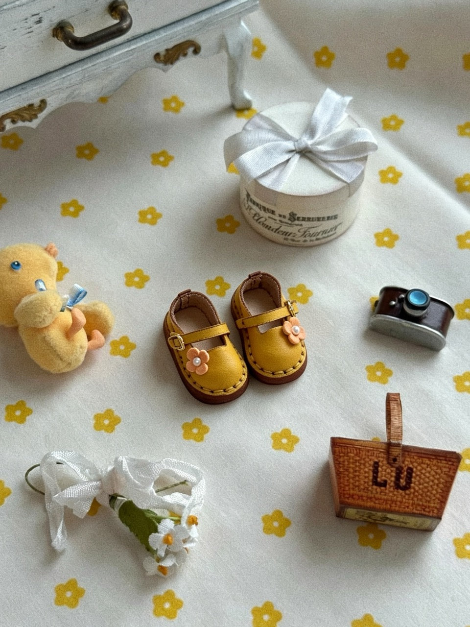 Yellow Orange Cute Flower Blythe Mary Janes | ToastDoll