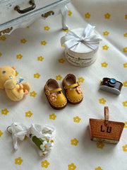 Yellow Orange Cute Flower Blythe Mary Janes | ToastDoll