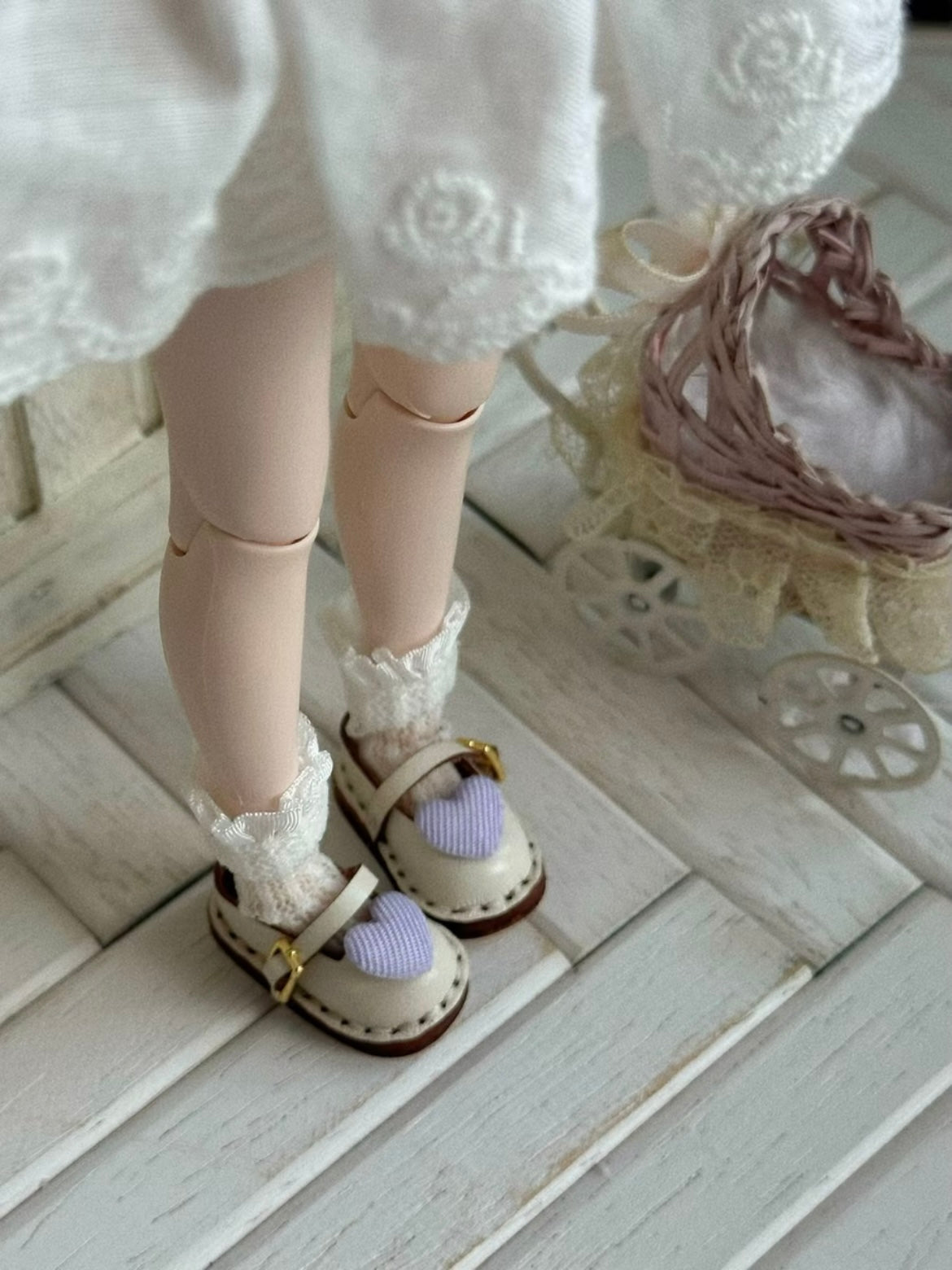 Purple Sweet Heart Blythe Mary Janes | ToastDoll
