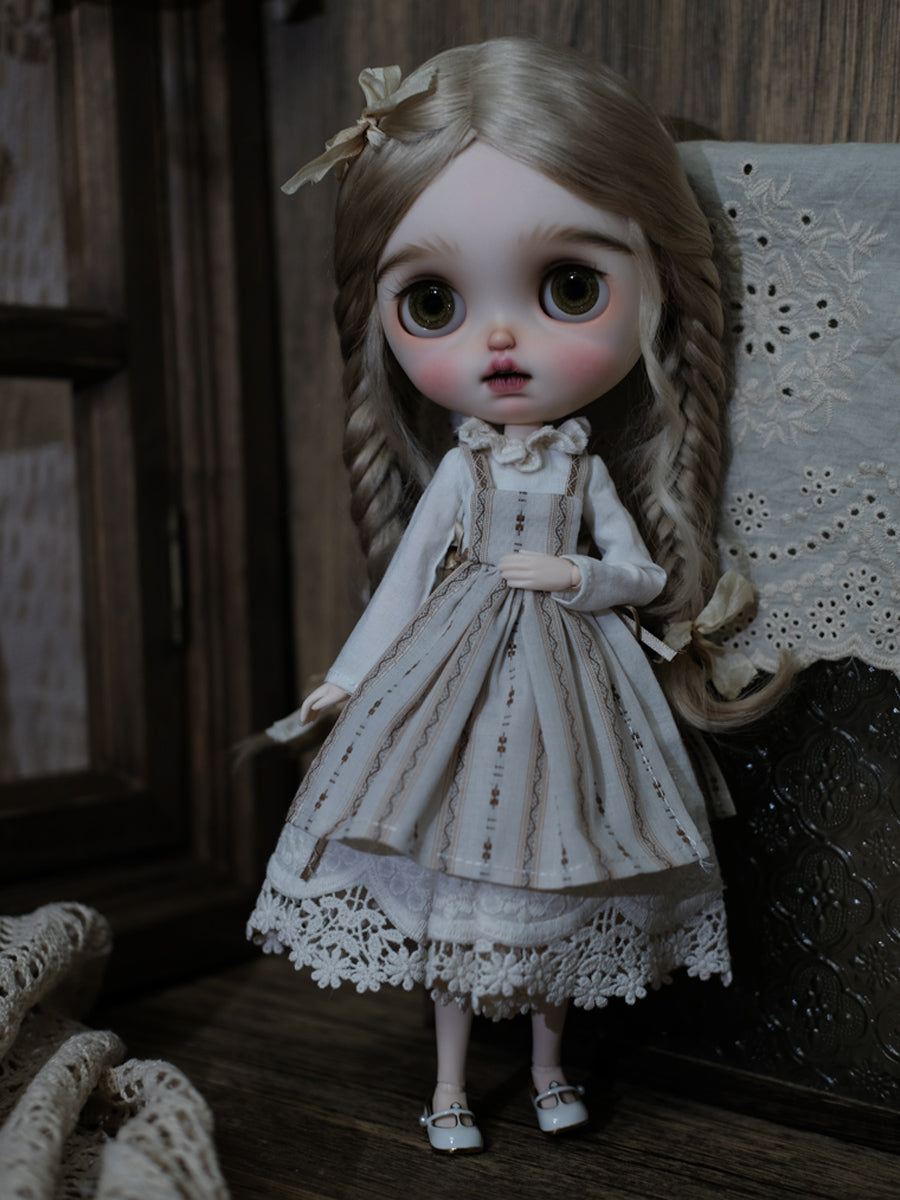 Handmade Outfit for Blythe/ Ob24/ Ob22, Retro Set