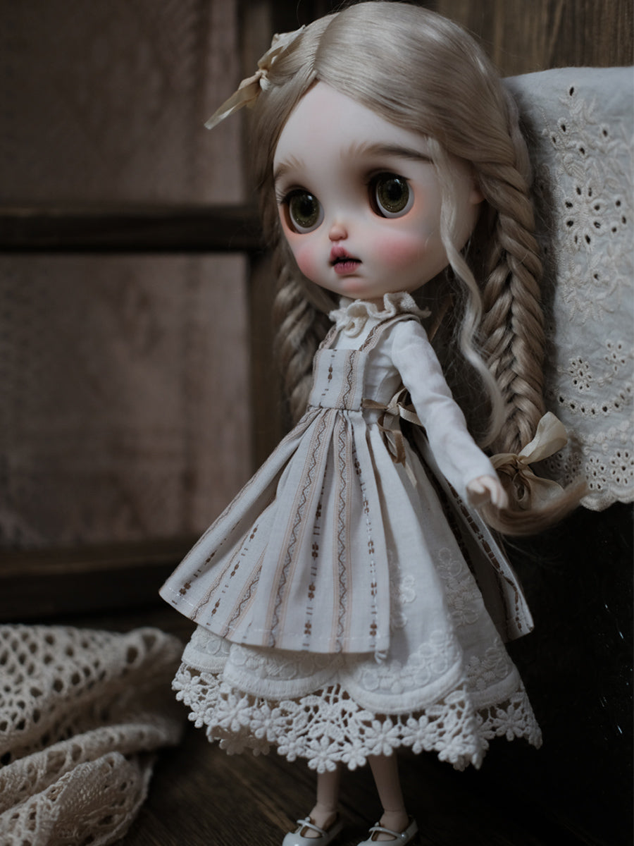 Handmade Outfit for Blythe/ Ob24/ Ob22, Retro Set