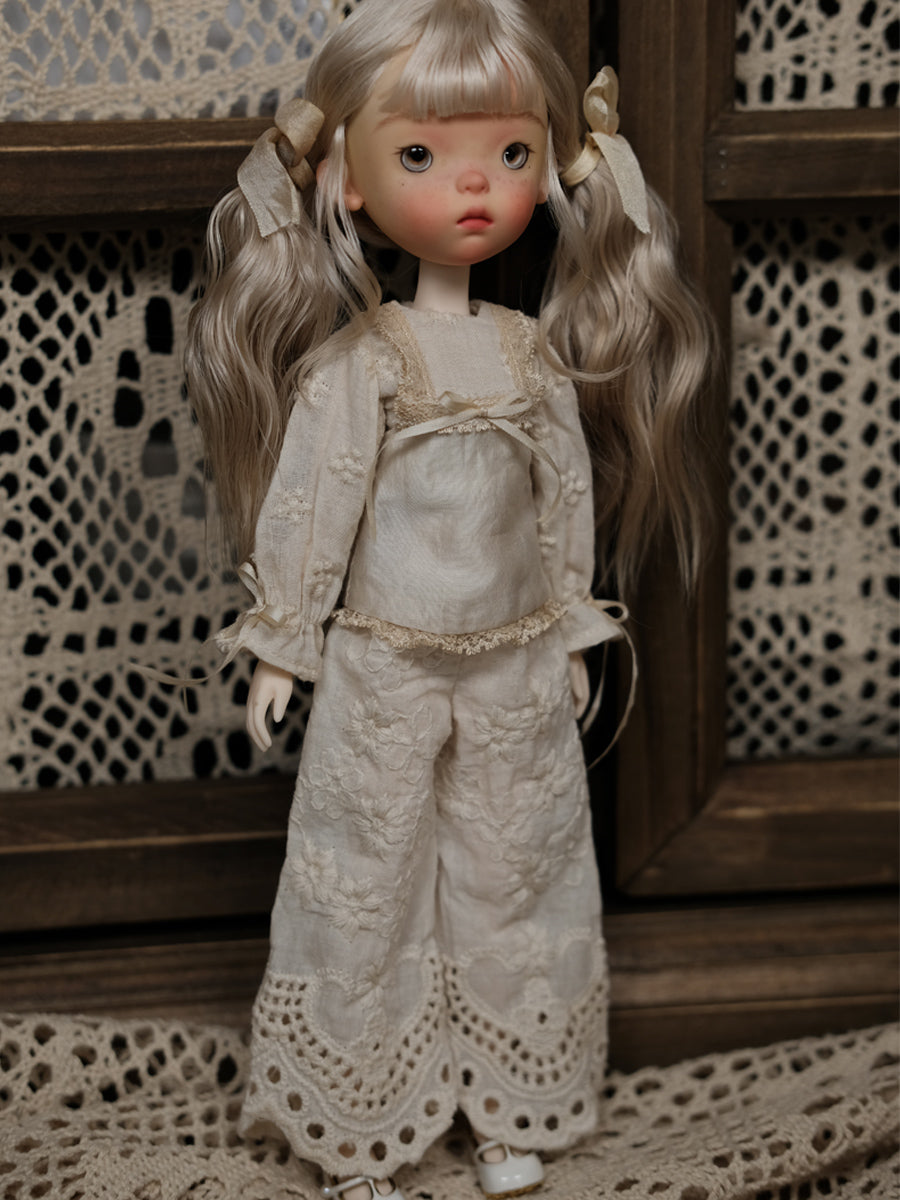 Handmade Outfit for Blythe/ Ob24/ Ob22/ Azone, Retro Lace Set