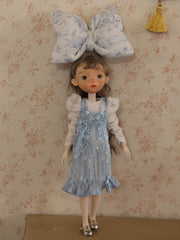 Handmade Outfit for Blythe/ Ob24/ Ob22/ Azone, Blue Bow Set