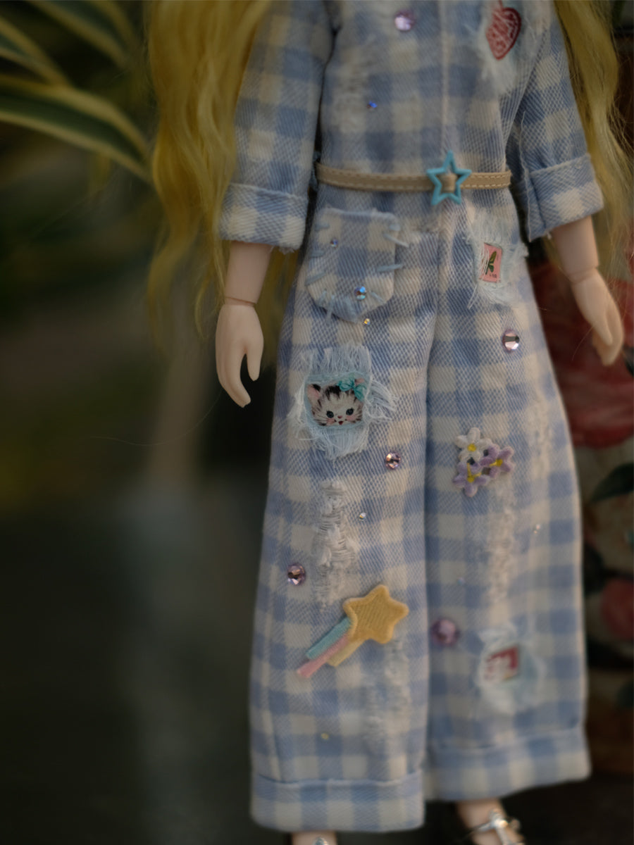 Handmade Outfit for Blythe/ Ob24/ Ob22/ Azone, Star Work Set