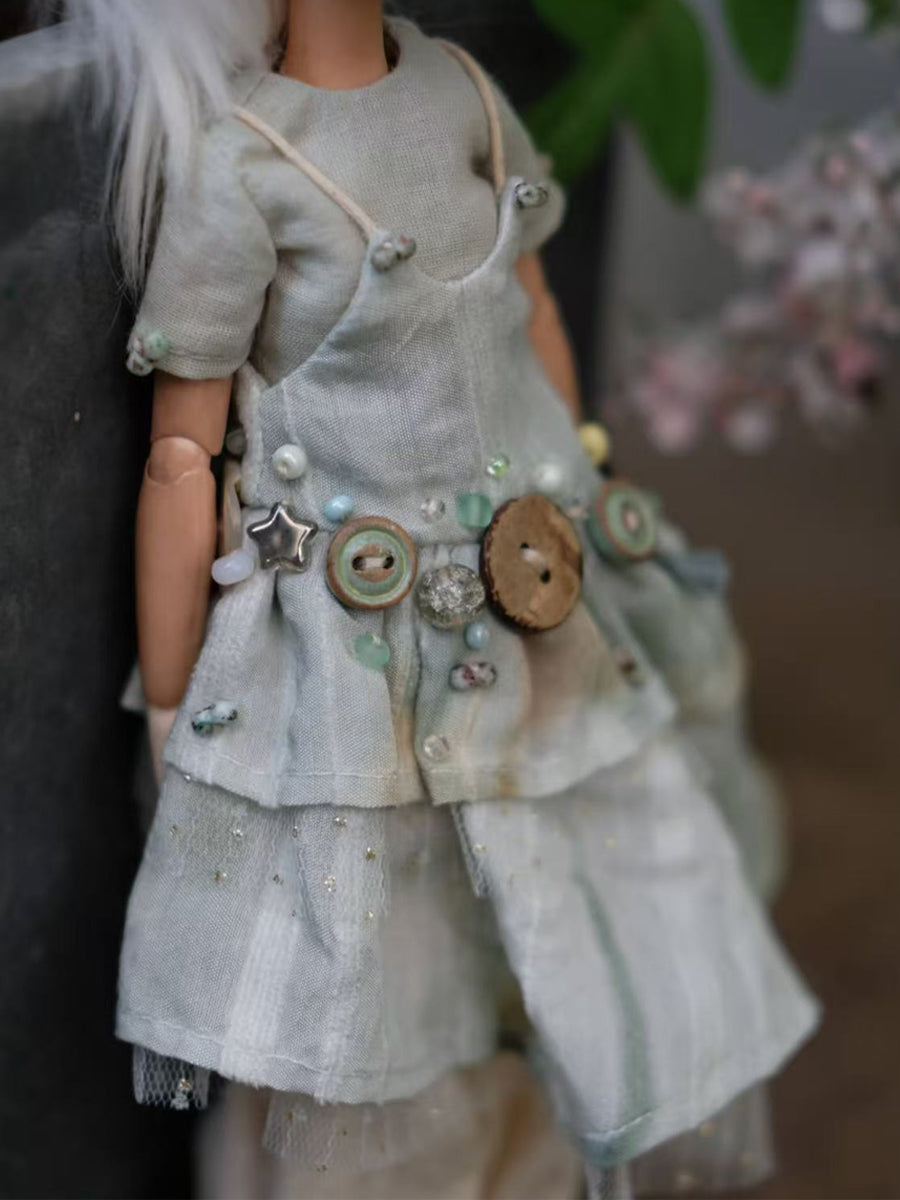 Handmade Outfit for Blythe/ Ob24/ Ob22/ Azone, Green Beads Set