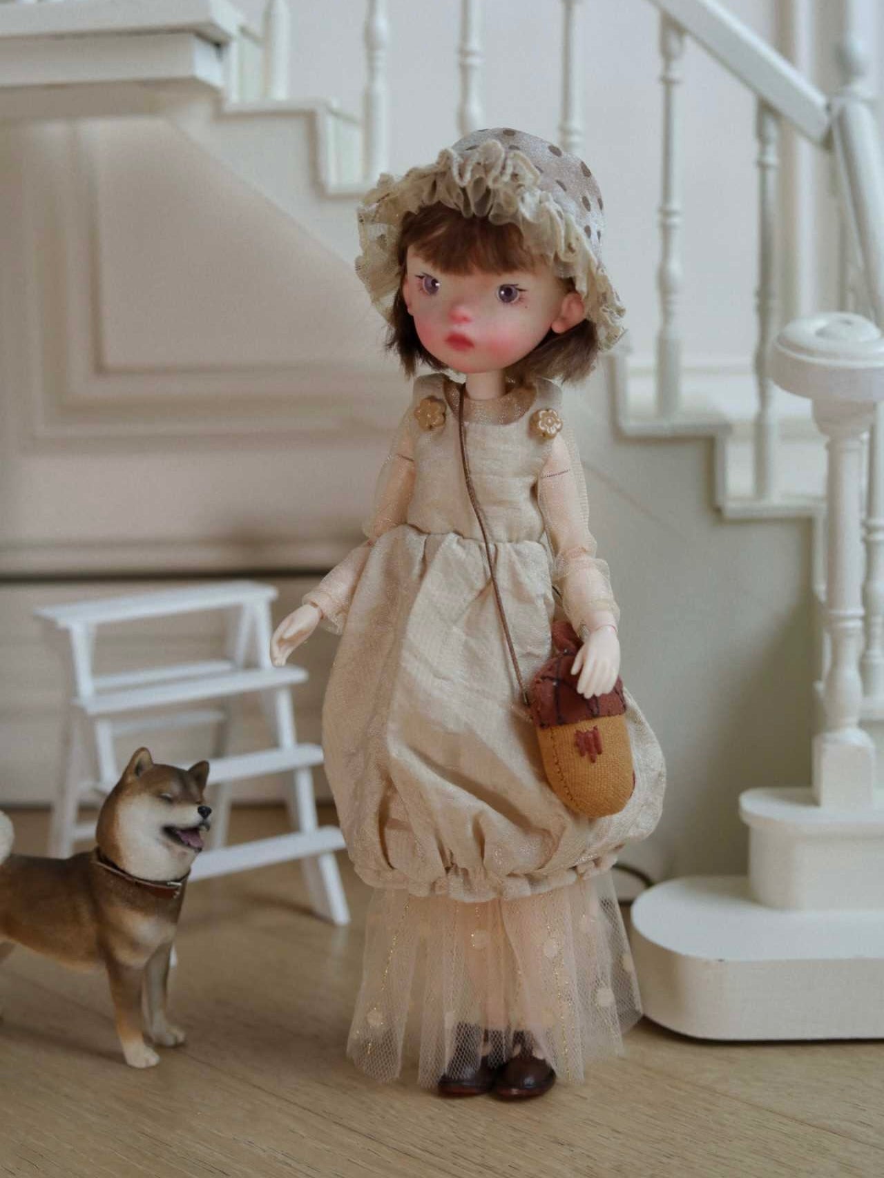 Beige Miss Jellyfish Blythe 1/6 BJD Outfit | ToastDoll