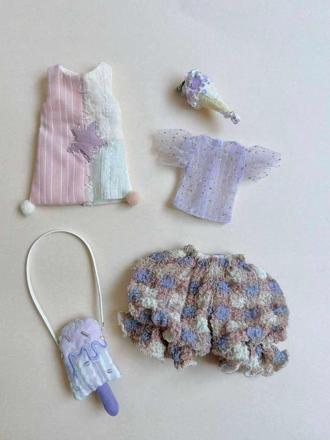 Miss Ice Cream Blythe 1/6 BJD Outfit - Handmade Doll Clothes - ToastDoll