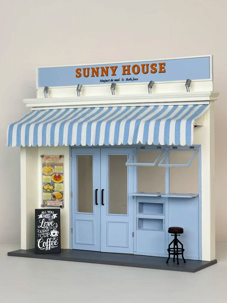 1/6 1/12 Scale Miniature Dollhouse DIY Kit, House