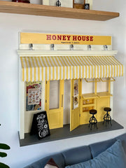 1/6 1/12 Scale Miniature Dollhouse DIY Kit, House