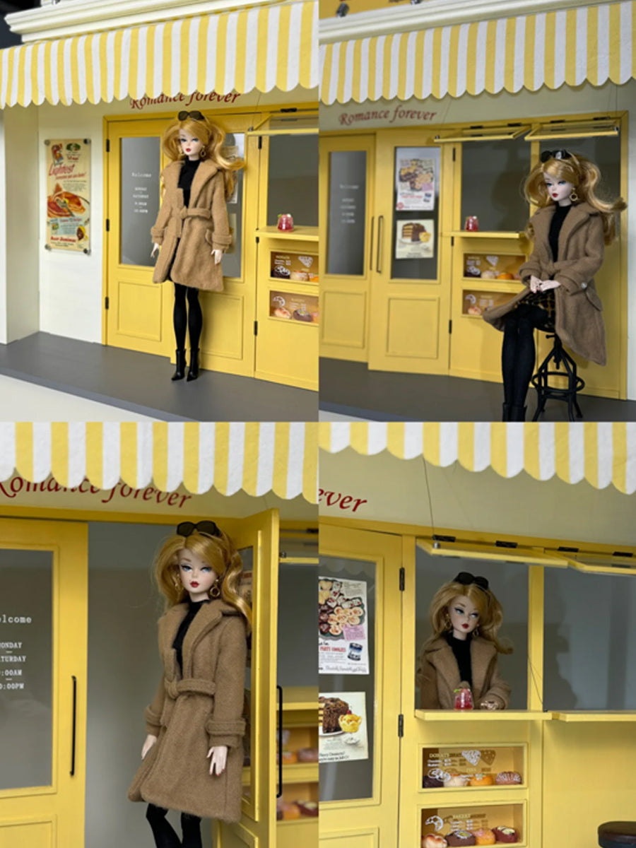 1/6 1/12 Scale Miniature Dollhouse DIY Kit, House