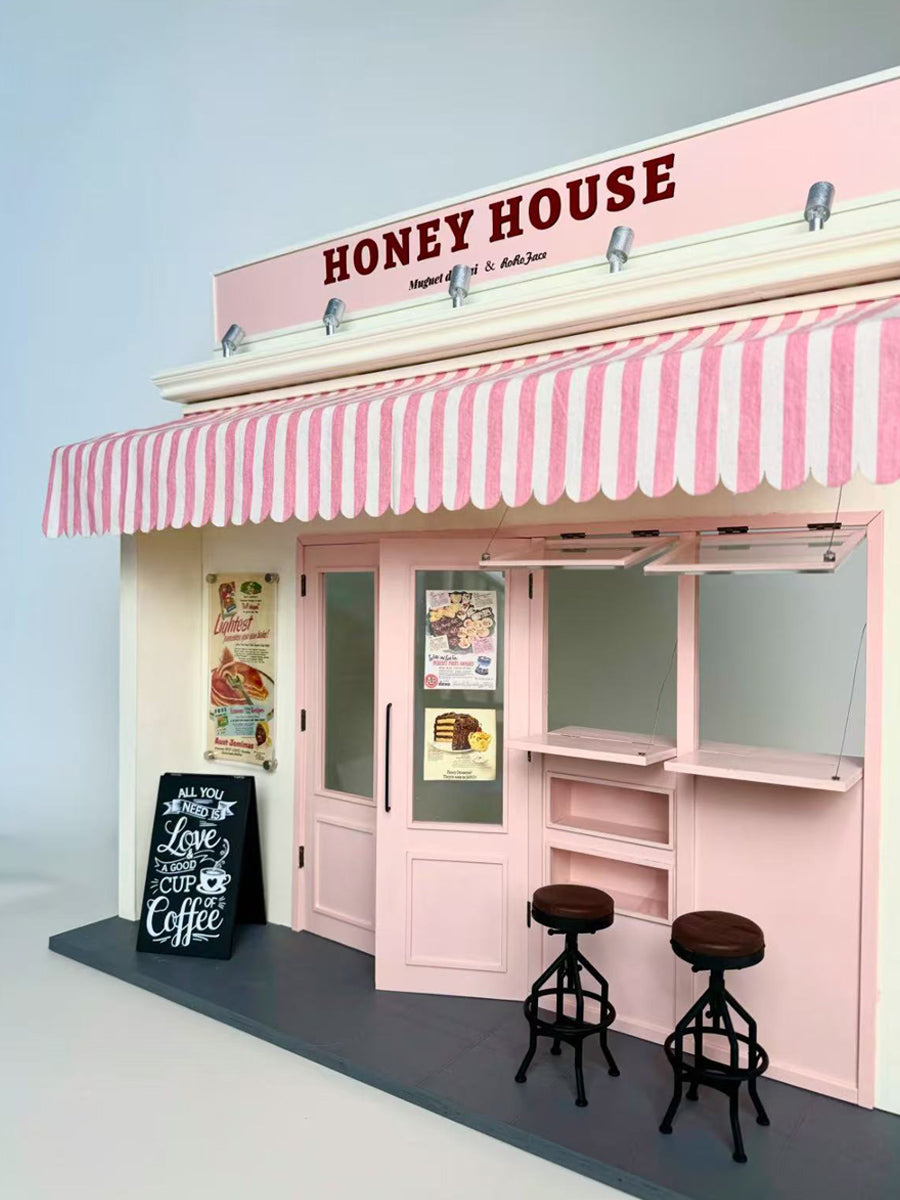 1/6 1/12 Scale Miniature Dollhouse DIY Kit, House