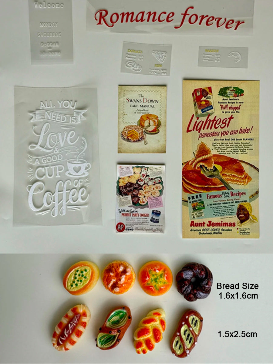 1/6 1/12 Scale Miniature Dollhouse DIY Kit, House