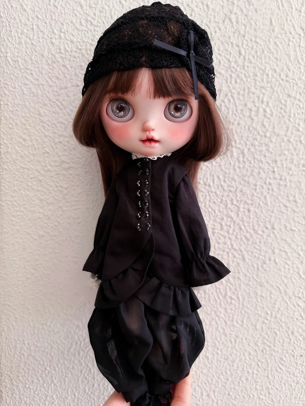 Black Vintage Gauze Blythe Outfit | ToastDoll
