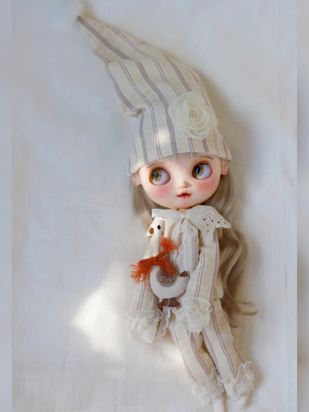 Striped Cotton Blythe 1/6 BJD Pajamas | ToastDoll