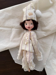 Striped Cotton 1/6 BJD Pajamas | ToastDoll