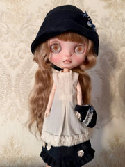 Mori Cotton Blythe 1/6 BJD Dress Set On Doll Display | ToastDoll
