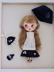 Mori Cotton Blythe 1/6 BJD Dress Set Full Body View | ToastDoll