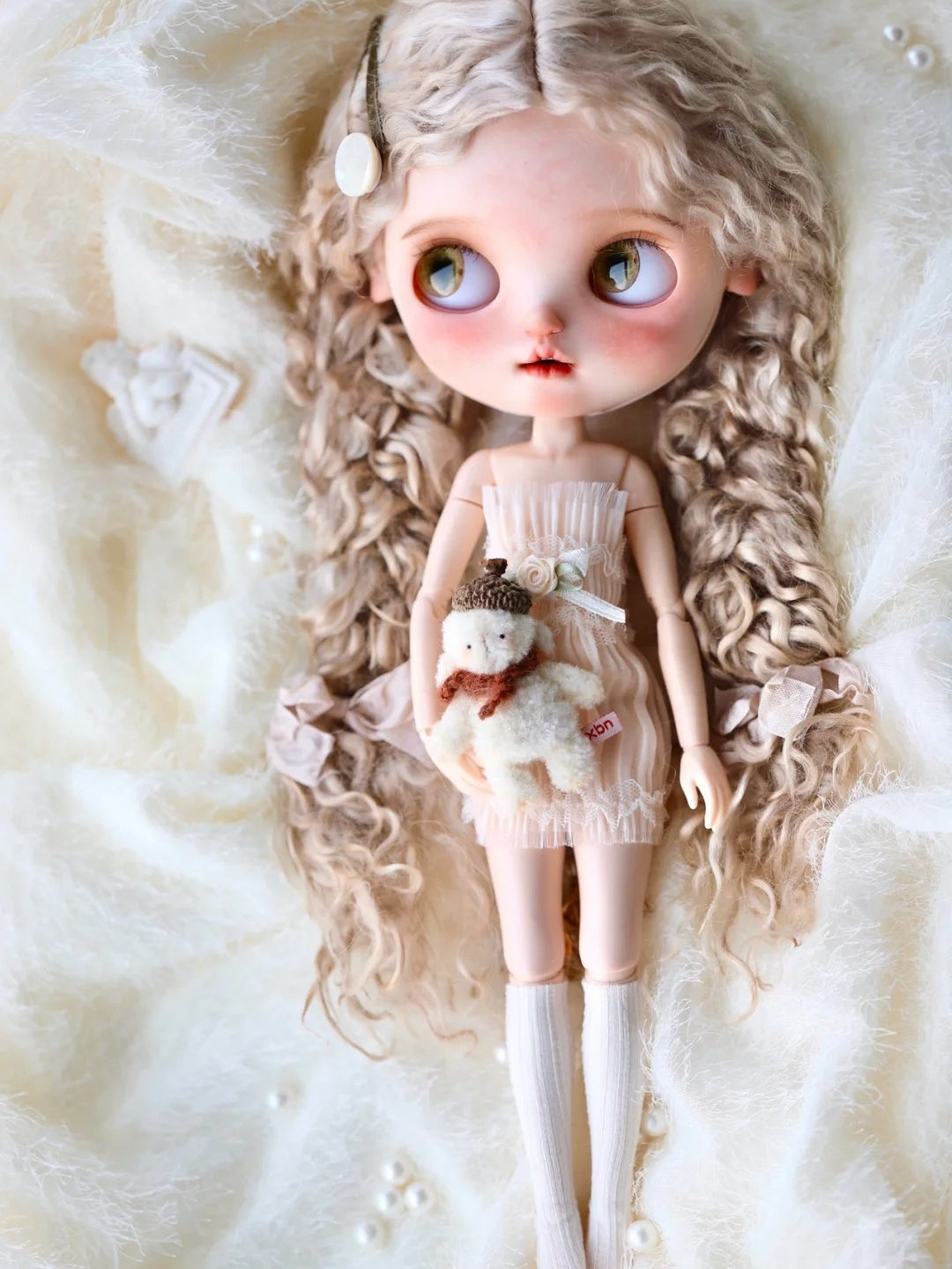 Sheer Babydoll Blythe Sleepwear Full Body View | ToastDoll