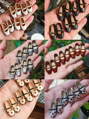 Square Toe T Strap Blythe Flats | ToastDoll