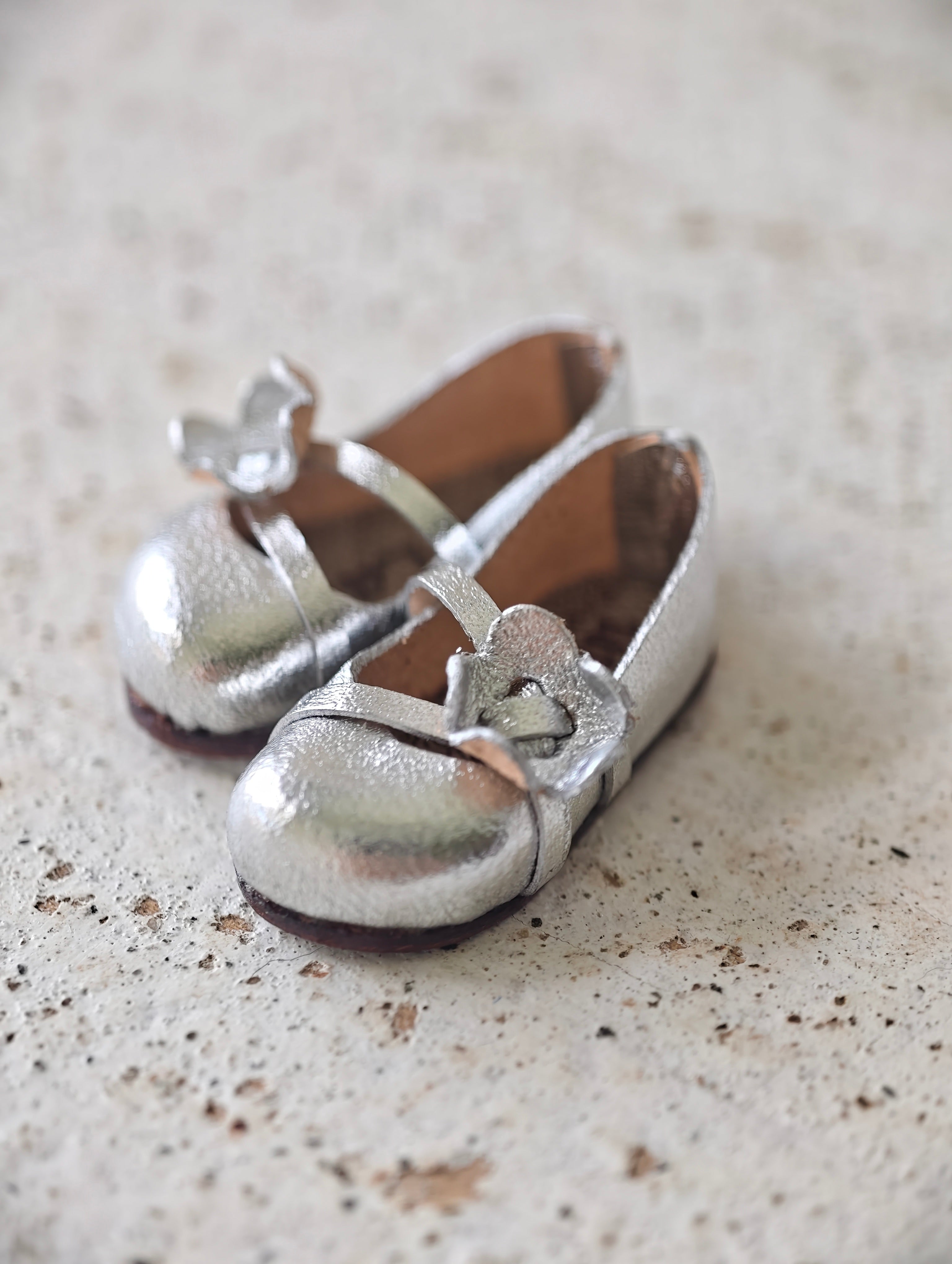 [IN STOCK] Cute Leather Blythe Flats - Handmade Doll Shoes - ToastDoll