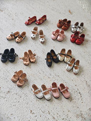 [IN STOCK] Cute Leather Blythe Flats - Handmade Doll Shoes - ToastDoll