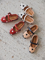 [IN STOCK] Cute Leather Blythe Flats - Handmade Doll Shoes - ToastDoll