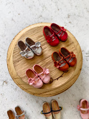 [IN STOCK] Cute Leather Blythe Flats - Handmade Doll Shoes - ToastDoll