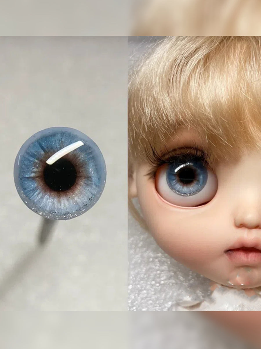Handmade Blythe Eyechips, Blue Tone, Realistic