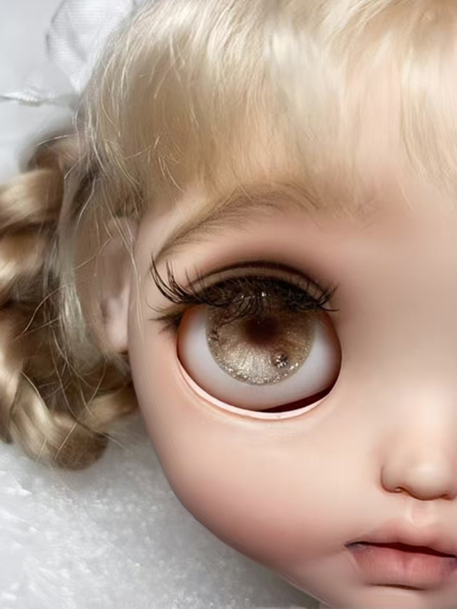 Handmade Blythe Eyechips, Brown Tone, Realistic