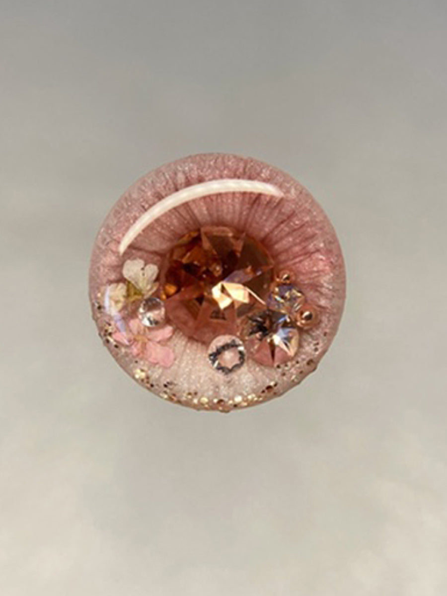 Handmade Blythe Eyechips, Pink Tone, Flower