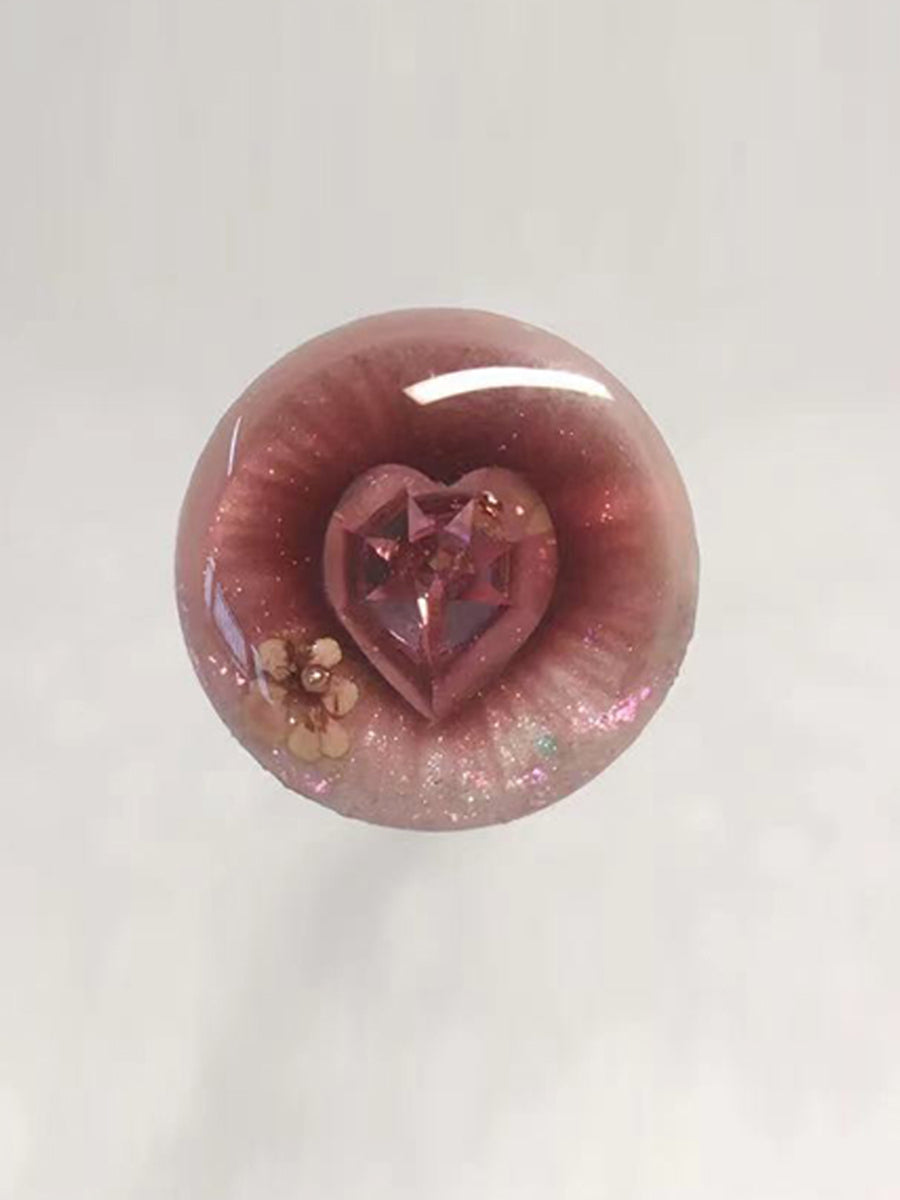 Handmade Blythe Eyechips, Pink Tone, Heart