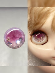 Handmade Blythe Eyechips, Pink Tone, Glitter