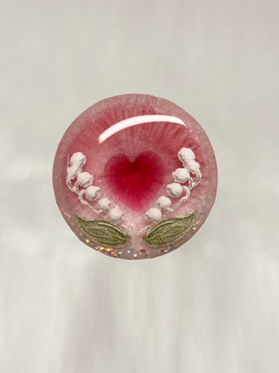 Handmade Blythe Eyechips, Pink Tone, Lily of the Valley