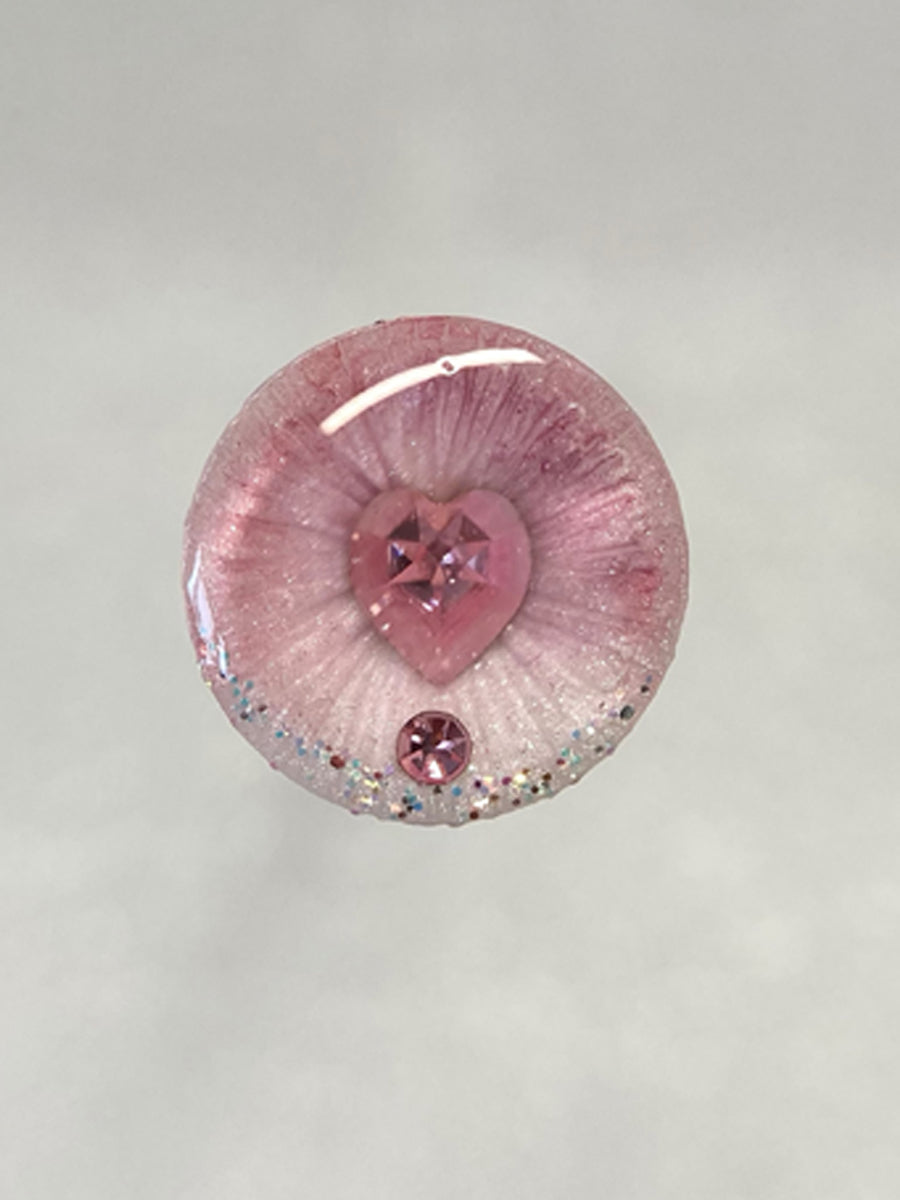 Handmade Blythe Eyechips, Pink Tone, Heart