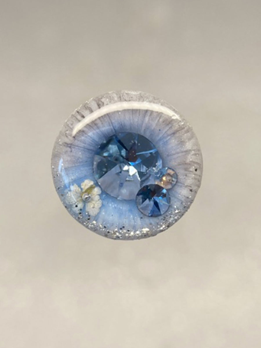 Handmade Blythe Eyechips, Blue Tone, Crystal