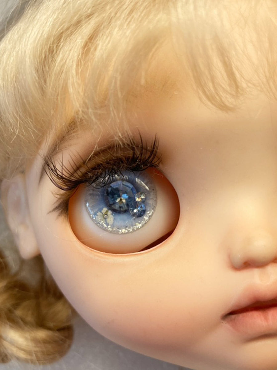 Handmade Blythe Eyechips, Blue Tone, Crystal