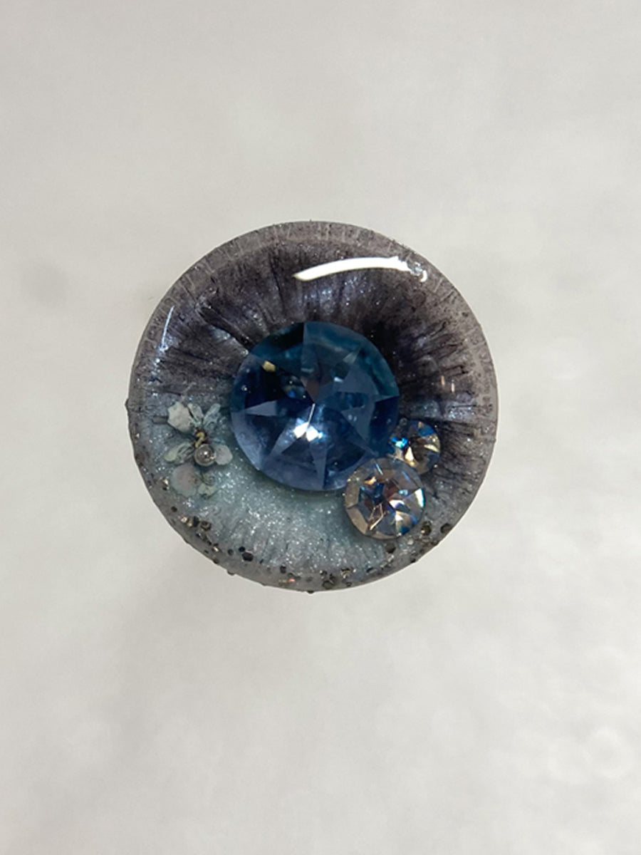 Handmade Blythe Eyechips, Blue Tone, Fog